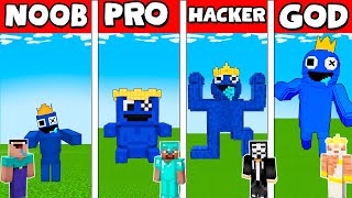 BLUE STATUE RAINBOW FRIENDS CHALLENGE - Minecraft Battle: NOOB vs PRO vs HACKER vs GOD / Animation