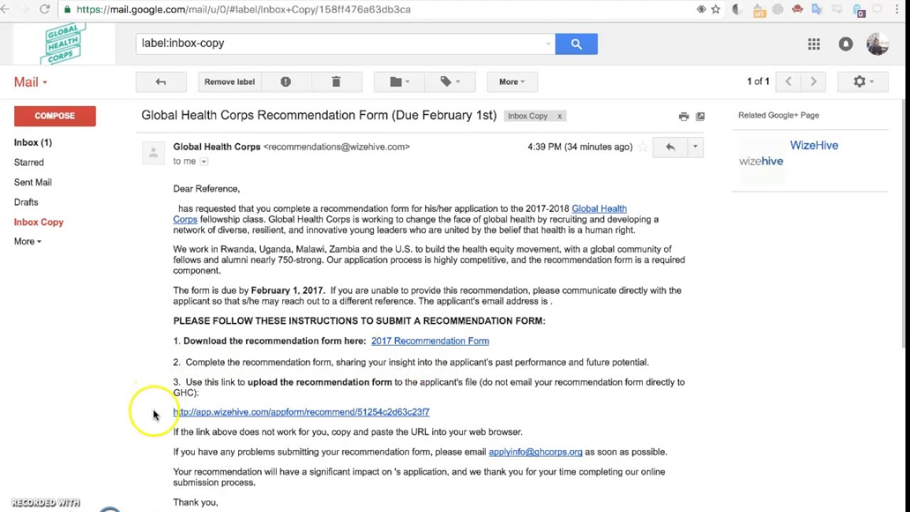faqs tutorial video 4 how to submit the ghc recommendation form as a recommendation form