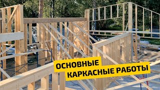 Основные каркасные работы. Подготовка перед монтажом стропильной системы