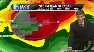 WLFI-TV 18 Severe Weather Coverage May 8, 2023