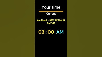 GMT+12｜03:00 AM｜AUCKLAND