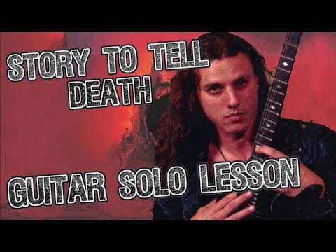 How to play ‘Story To Tell’ by Death Guitar Solo Lesson w/tabs