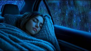 Face up to Insomnia Within 3 Minutes with Heavy Rain & Thunder Sounds on The Car at Night screenshot 5