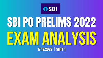 SBI PO Prelims Exam Analysis 2022 | Day 1 Shift 1 | 17 Dec 2022 | #sbipo #examanalysis @IbpsGuruji