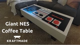 Giant NES Controller Coffee Table - Kraftmade