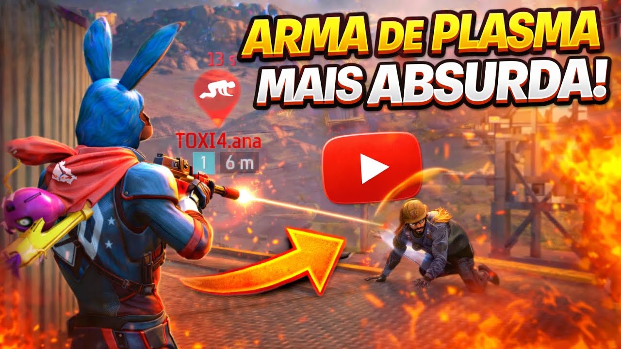ESSA ARMA DE PLASMA TA ABSURDA - FREE FIRE MOBILE ! 