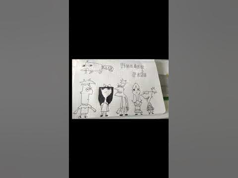 FINEASZ I FERB DRAWING RYSUJĘ POSTACI!! - YouTube