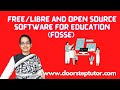 Freelibre and open source software for education fosse  fossfloss tools  higher education