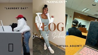 BACK AT SCHOOL VL0G || moving back in, going out & virtual.... AGAIN?!! 