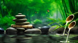 Bamboo Water Fountain Healing - Anti Stress Relaxing Music to Calm the Mind | Nature View