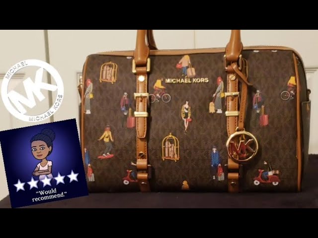 Michael Michael Kors Bags | Michael Kors Travel Medium Duffle Satchel | Color: Gold | Size: Os | Island_Lux3's Closet