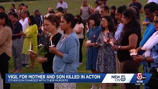 Vigil honors mother son killed in Acton double homicide