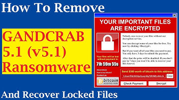 Remove GANDCRAB 5.1 (v5.1) Ransomware Virus (+File Recovery)