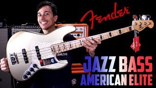 Fender Jazz Bass American Elite Champagne Demo Review Ita Youtube