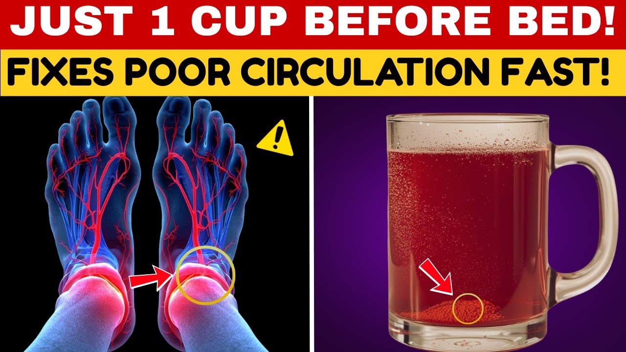 Over 60? 1 Cup Natural Drink Increase Leg Circulation Fast | Ever ...