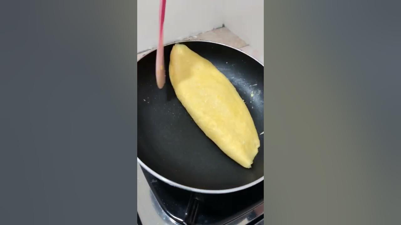 Buat Omelet Telur Tersulit #SHORTS