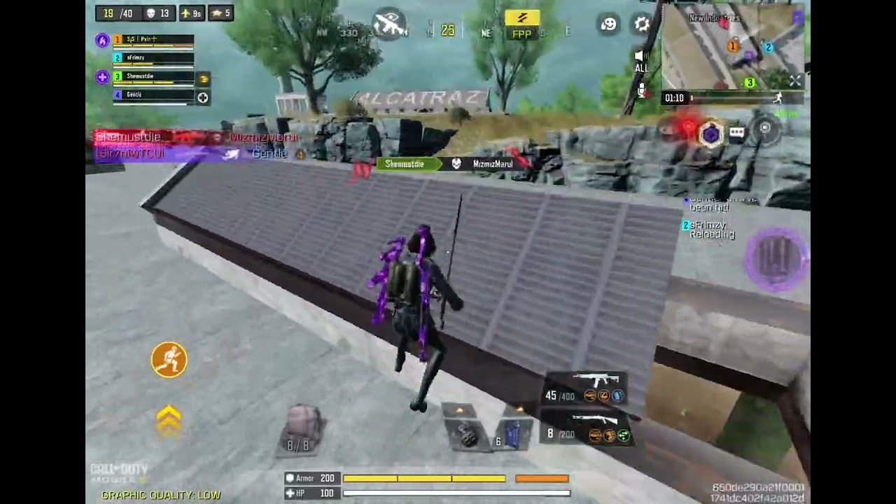 30 kills Alcatraz gameplay , 3 fingers on iPad Air 2022