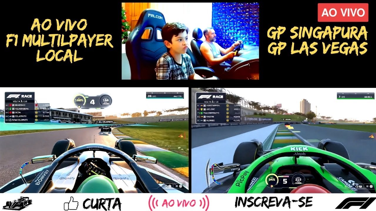 AO VIVO FORMULA 1 GP SINGAPURA E LAS VEGAS