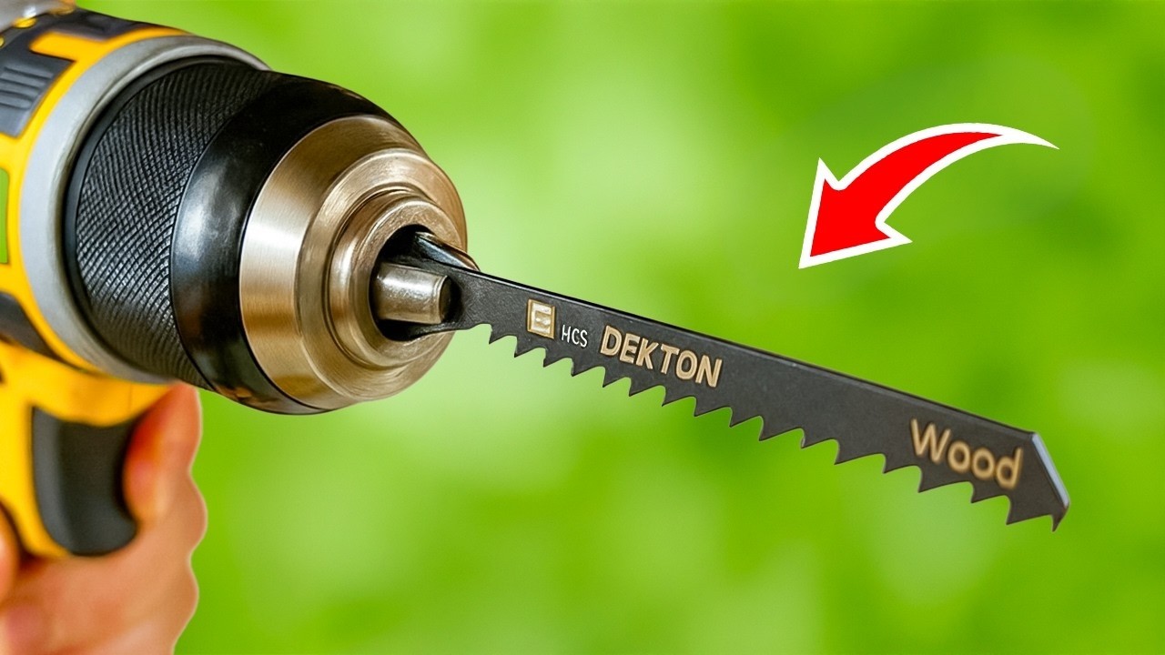 Просто вставьте пильный диск в дрель, и вы будете поражены результатом!!😱