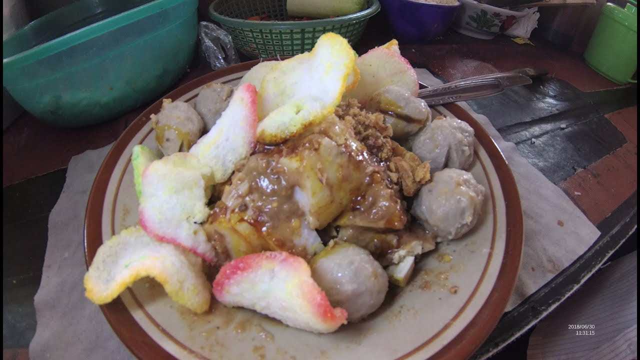 Indonesia Serpong Street Food 2711 Part.1 Ketoprak Baso Bang Qori Pasar
