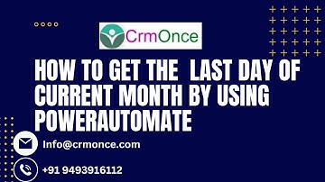 How to get last of the current month by using Power Automate.