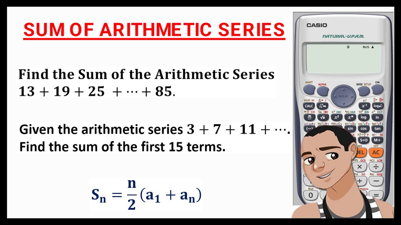SUM OF ARITHMETIC SERIES - YouTube