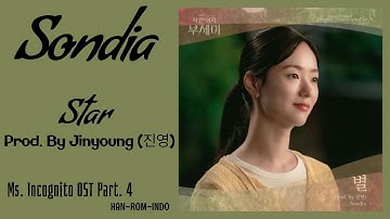 Sondia (손디아) – Star (별) Prod. By Jinyoung (진영) | Ms. Incognito 착한 여자 부세미 OST Part. 4 Lyrics Indo