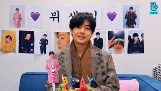 V day 30/12/20 ulang tahun taehyung Vlive (sub indo& sub eng)