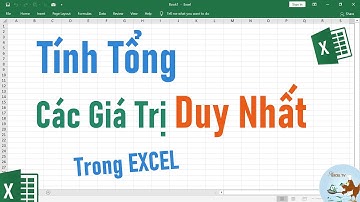 Hướng dẫn tính tổng các giá trị duy nhất trong excel