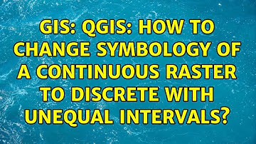 GIS: QGIS: How to change symbology of a continuous raster to discrete with unequal intervals?