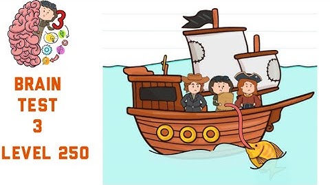 Brain Test 3 Level 250 A naughty fish stole the map to the Fountain of Life