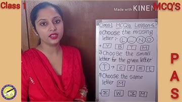 CLASS 1... SUBJECT: ENGLISH... MCQ