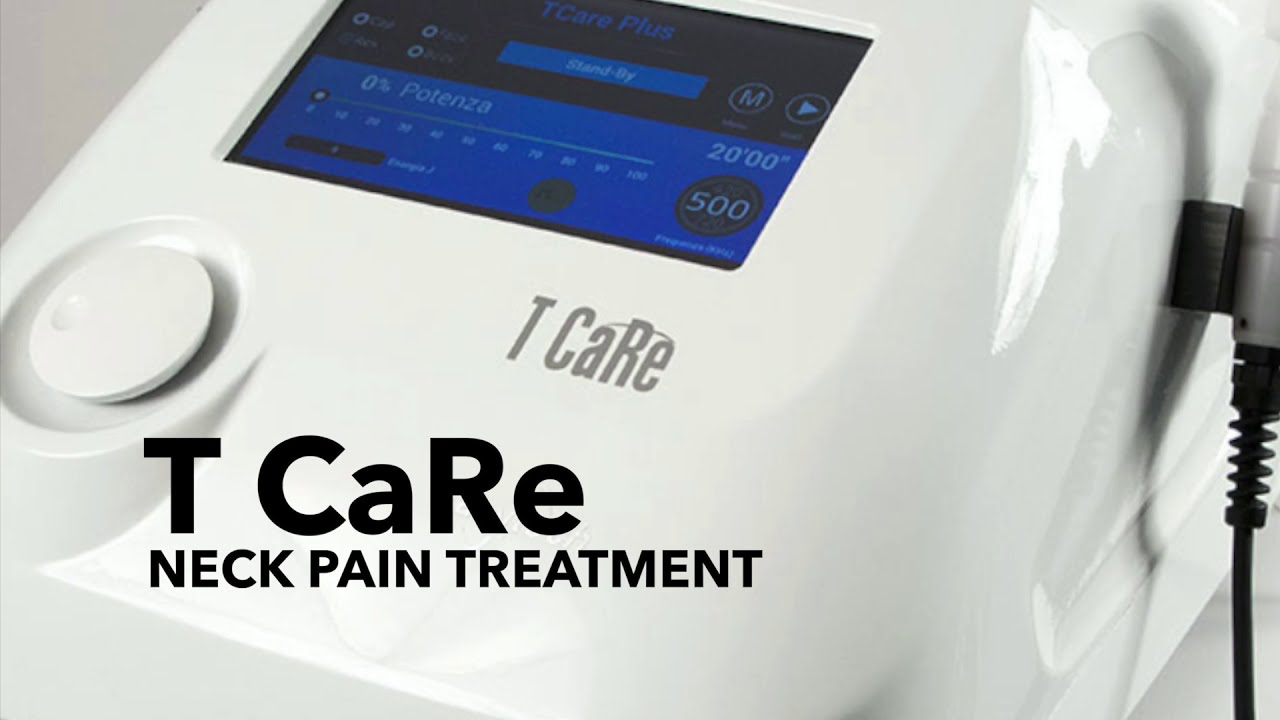 Tcare System TCARE tecar Easytech NECK PAIN treatment - YouTube