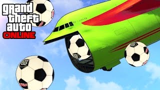 GTA 5: Online - Cargo Plane Stunts \& Fallout (Funny Moments \& Fails)