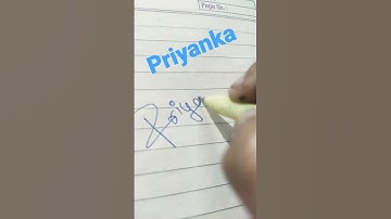 Priyanka name signature 😊