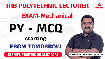 How to Prepare for The TRB Polytechnic Lecturer | Mechanical Exam | Classes Starting on 31st July #2