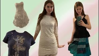 Vintage clothing try on haul (fairycore, grunge) #clothes #tryonhaul2024 #grunge