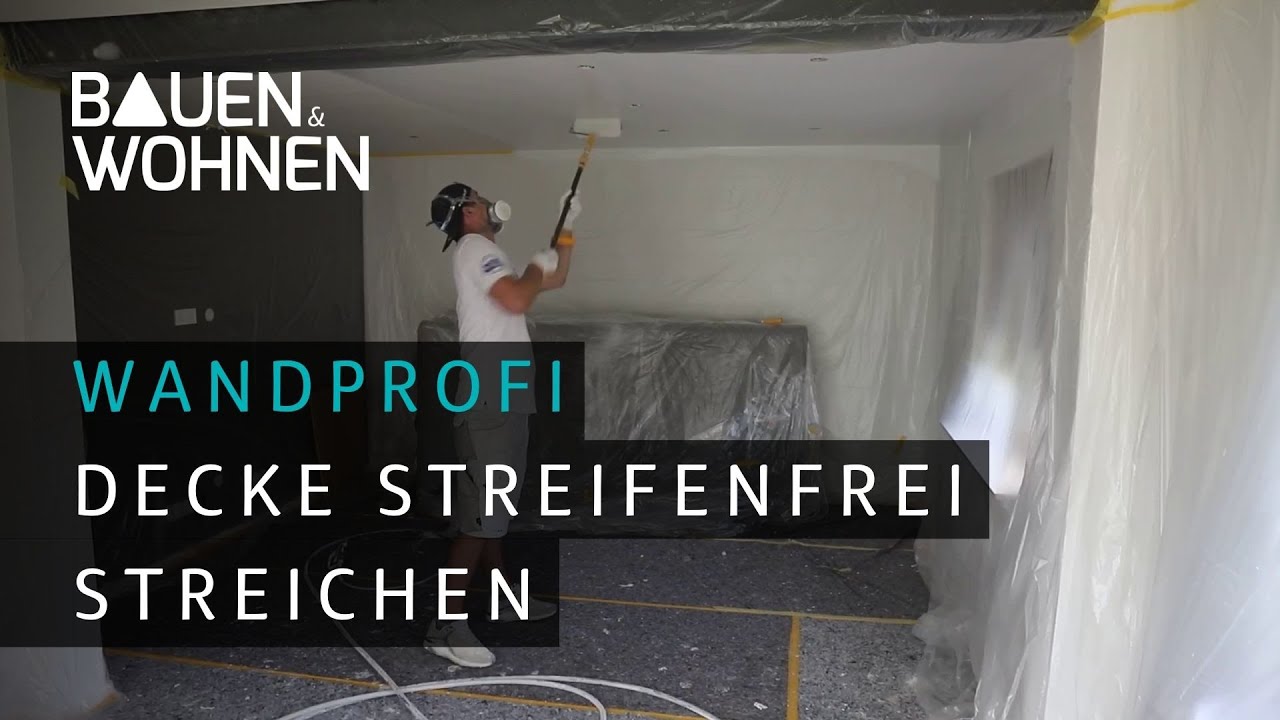 Handwerkertipp: So könnt ihr eure Decke streichen - streifenfrei!