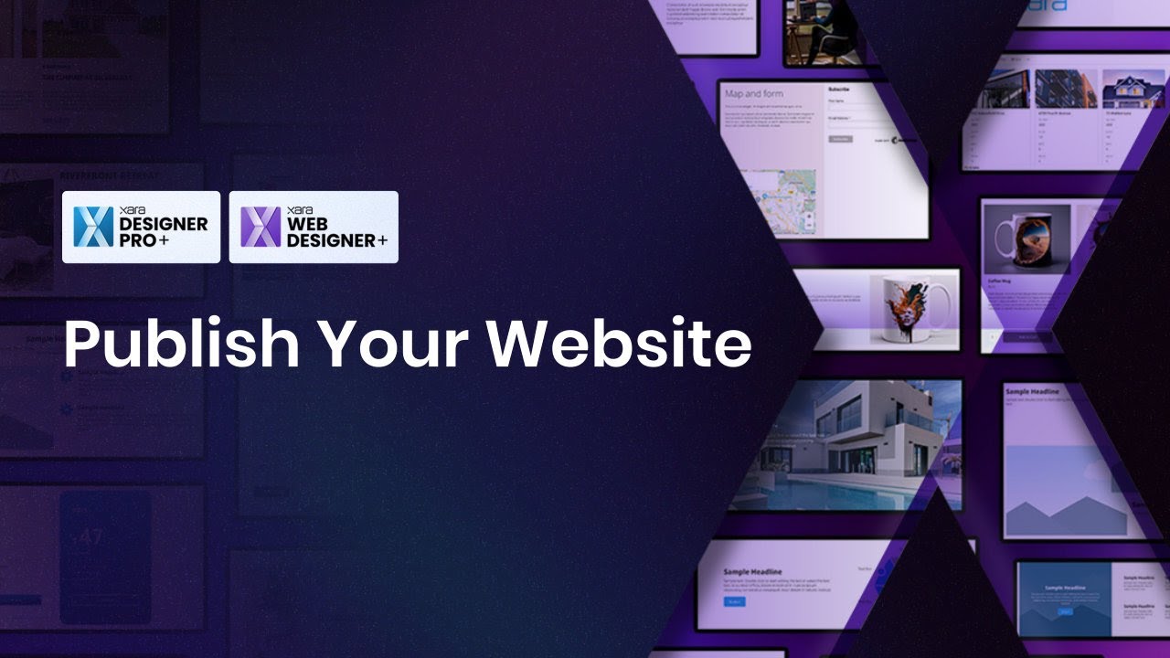 Publish your website xara youtube