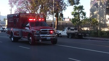 LAFD Rescue 75 Transporting