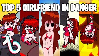 Top 5 Girlfriend In Danger Mods | FNF Mods (Showcase)