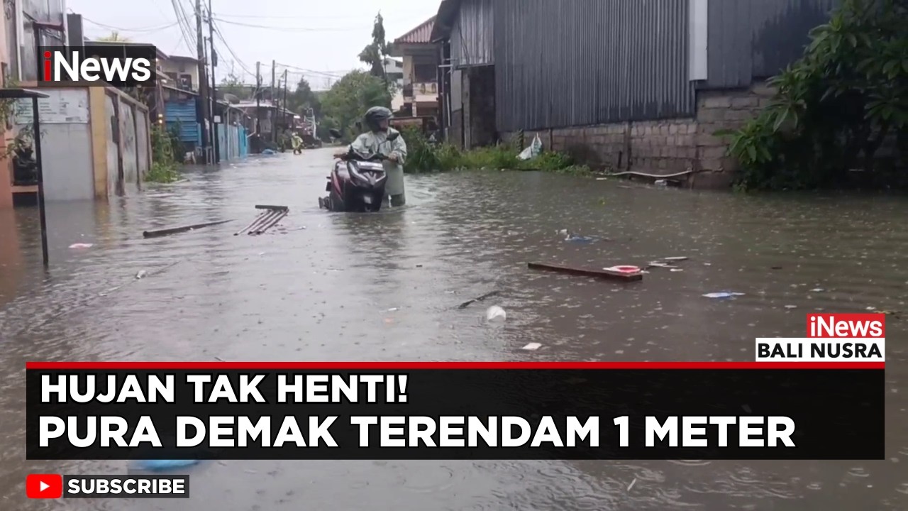 Drainase Buruk & Sungai Meluap, Denpasar Dikepung Banjir | iNews Balinusra