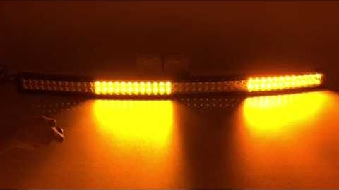 50 inch white and amber flash light bar with wireless remote | Vivid Light Bars