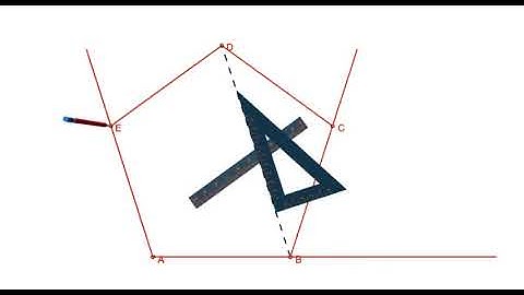 Draw a regular pentagon and a triangle of equal area.