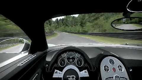 NFS: Shift Bugatti Veyron Cockpit View at Nurburgring Nordschleife.