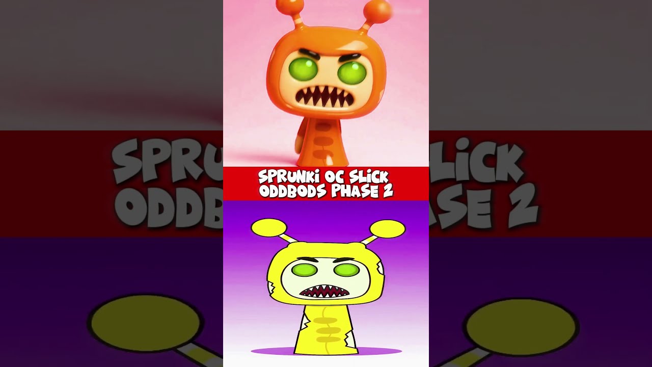  NEW Incredibox Sprunki OC Slick Oddbods Phase 2 But ACTION FIGURE Sprunk Shortssprunki