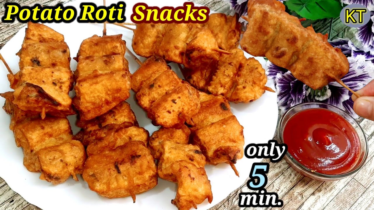 Ty Roti Sticks बची हुई रोटी का गज़ब स्नैक्स जिसे झट से बनाओ चट से खतम | Potato Roti ...