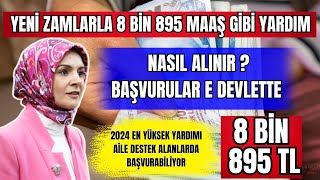 8895 Tl Maaş Gi̇bi̇ Sosyal Yardim Ai̇le Destek Alanlarda Alabi̇li̇r Nasil Alinir? Başvurular E Devlette