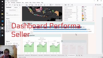 Visualisasi data dengan tableau. Membuat dashboard performa seller.