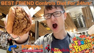 My BEST FRIEND Controls What I Eat For The Day! ED Food Challenge